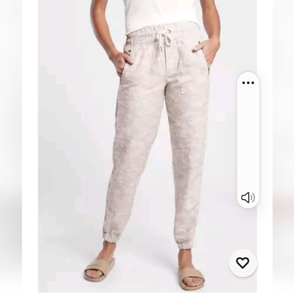 Athleta Carbo Tide Linen Jogger